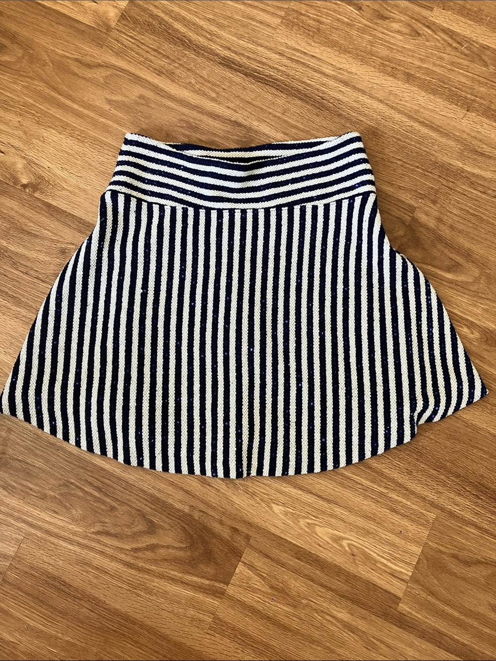 Banana Republic Striped Knit Sequin Skirt, 8